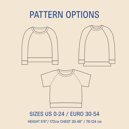 WBM Boxy raglan sweater 