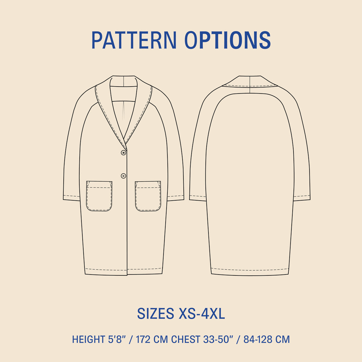 Cocoon Coat sewing pattern