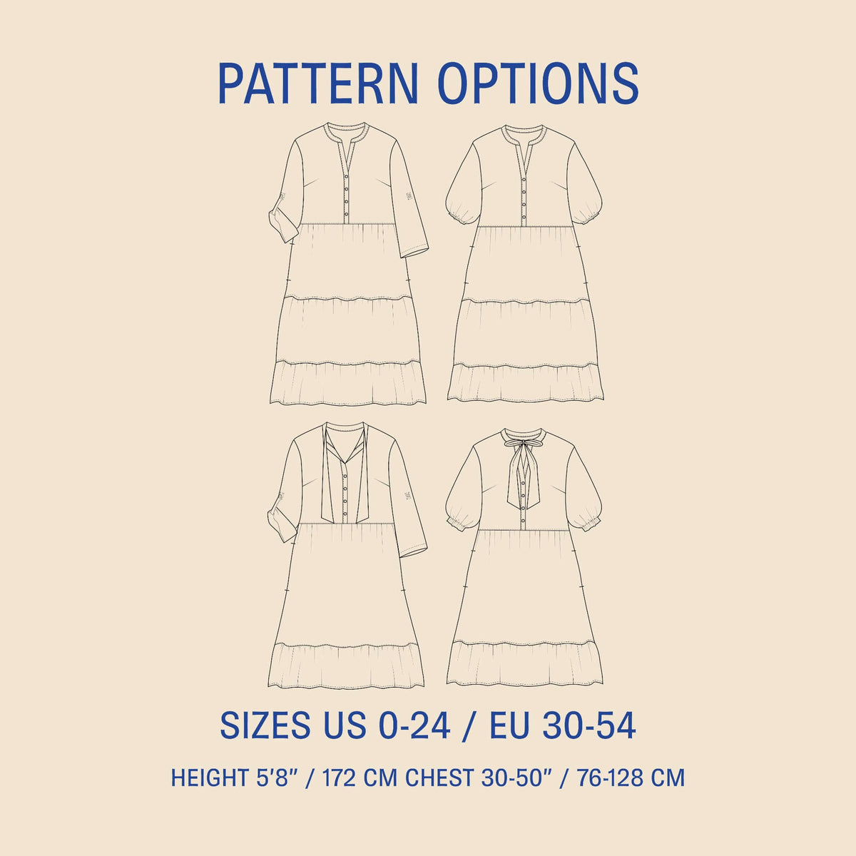 Freedom dress sewing pattern Wardrobe By Me