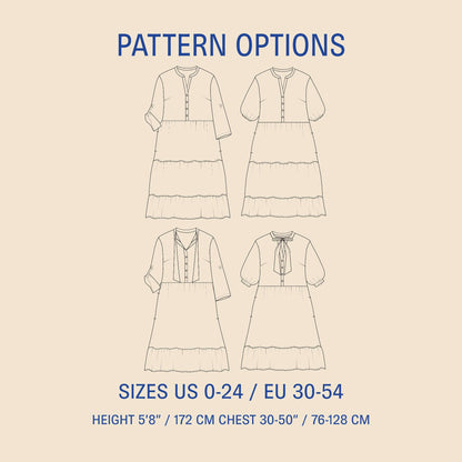 Freedom dress sewing pattern Wardrobe By Me