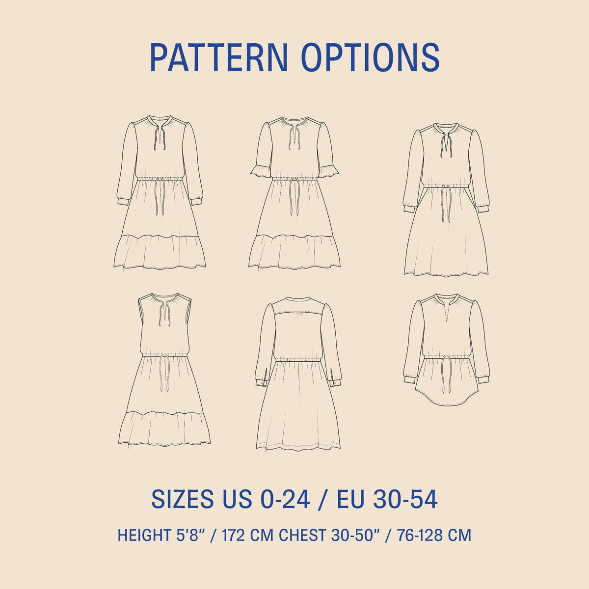 Grace Dress Sewing pattern Wardrobe By Me