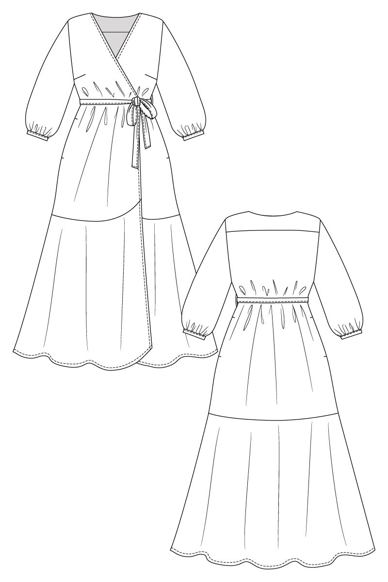 HALI wrap dress
