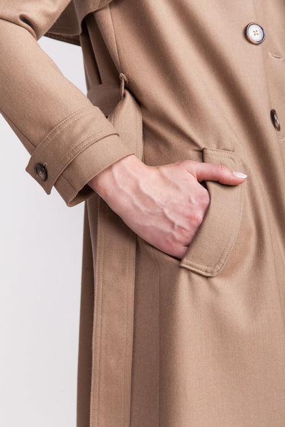 Trech coat with welt pockets sewing pattern