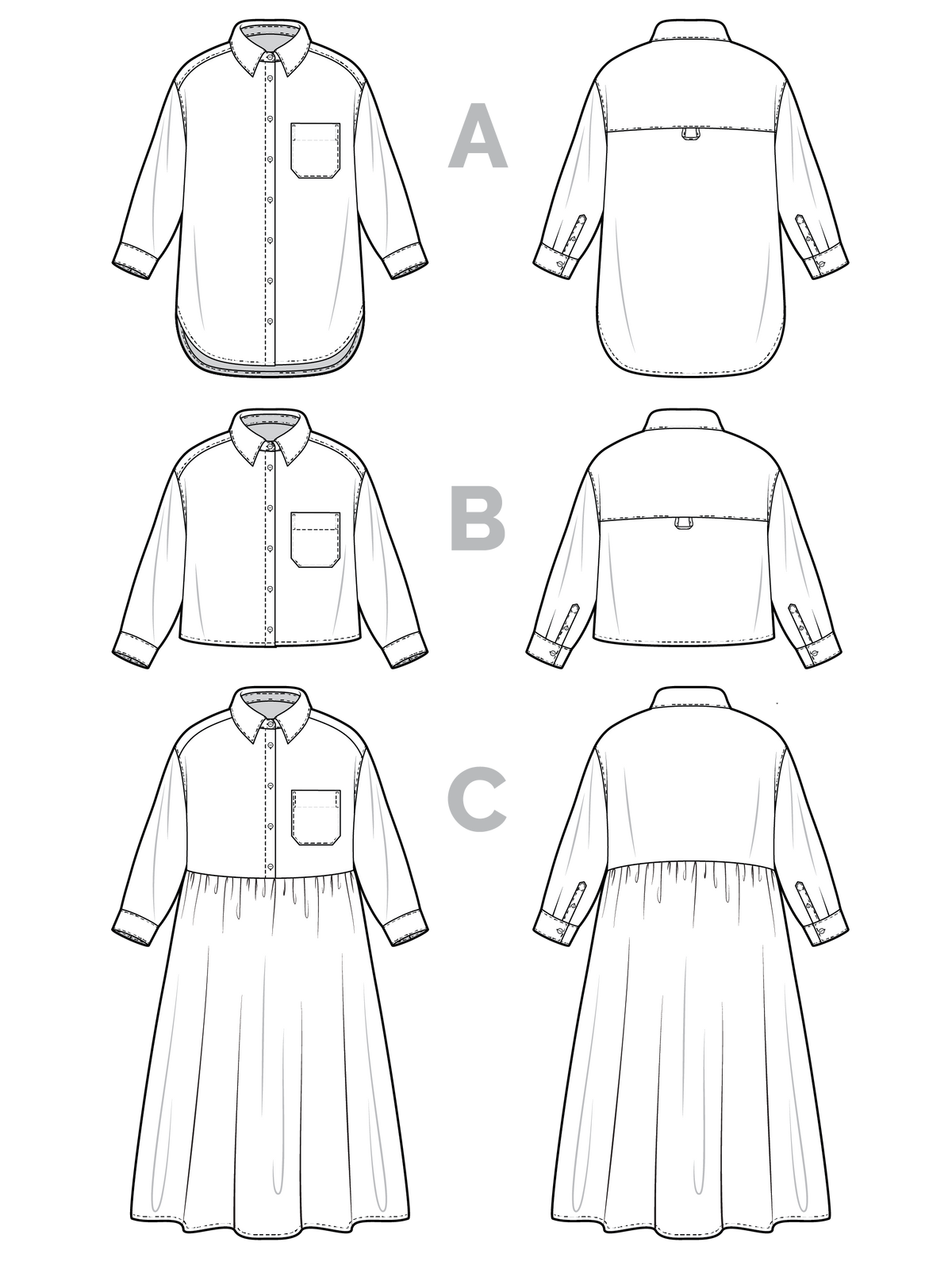 Jenna Shirt + Shirtdress