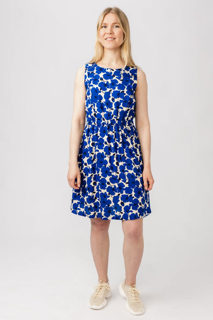 Knee-length dress sewing pattern