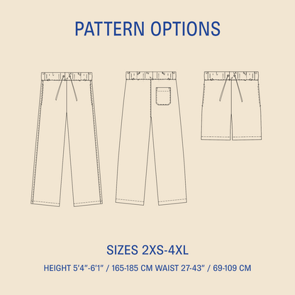 Loose Linen Pants Sewing pattern Wardrobe By Me