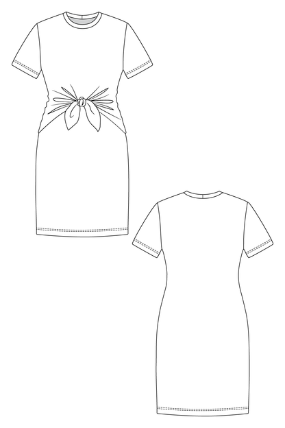 LYYTI tie front mini & maxi dress
