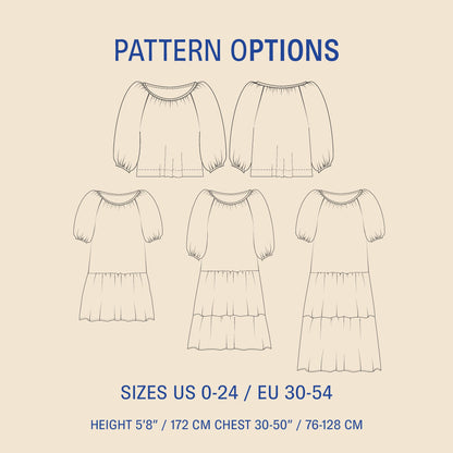Moira blouse Sewing Pattern