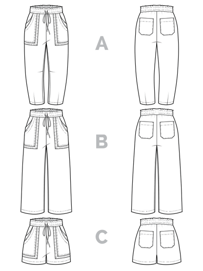 Sepia Pants + Shorts Pattern