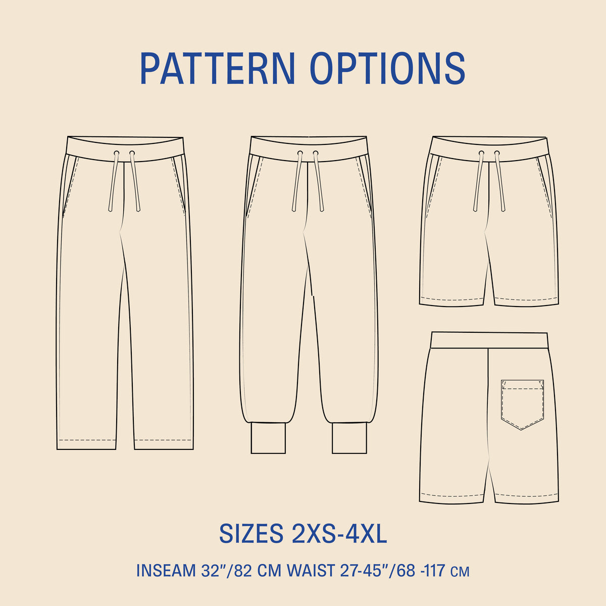 Sweatpants sewing pattern