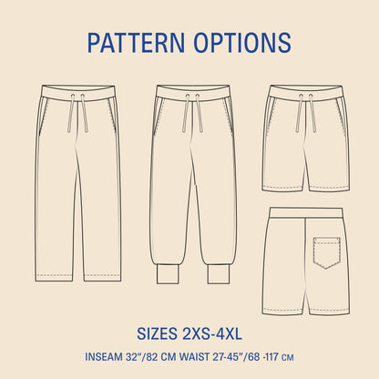 Sweatpants sewing pattern