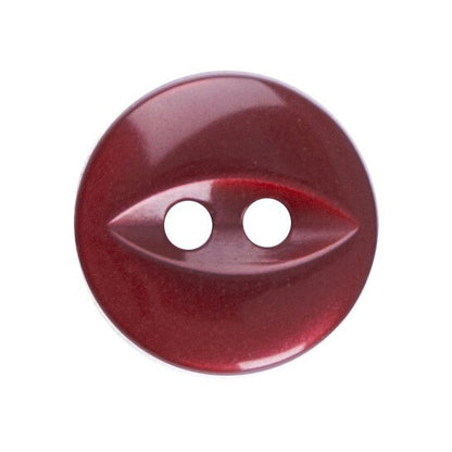 Fish Eye 2 Hole Plain Buttons : 11mm/14mm/16mm