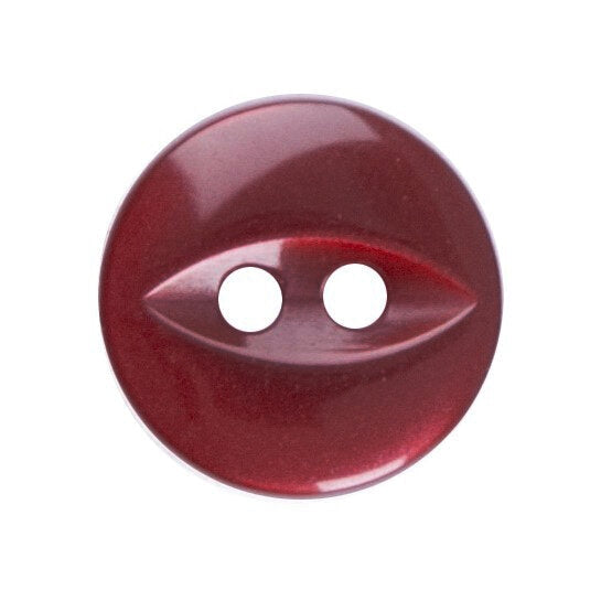 Fish Eye 2 Hole Plain Buttons : 11mm/14mm/16mm