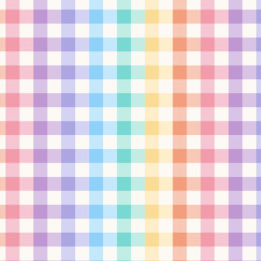 The Crafty Pie | Small Rainbow Gingham