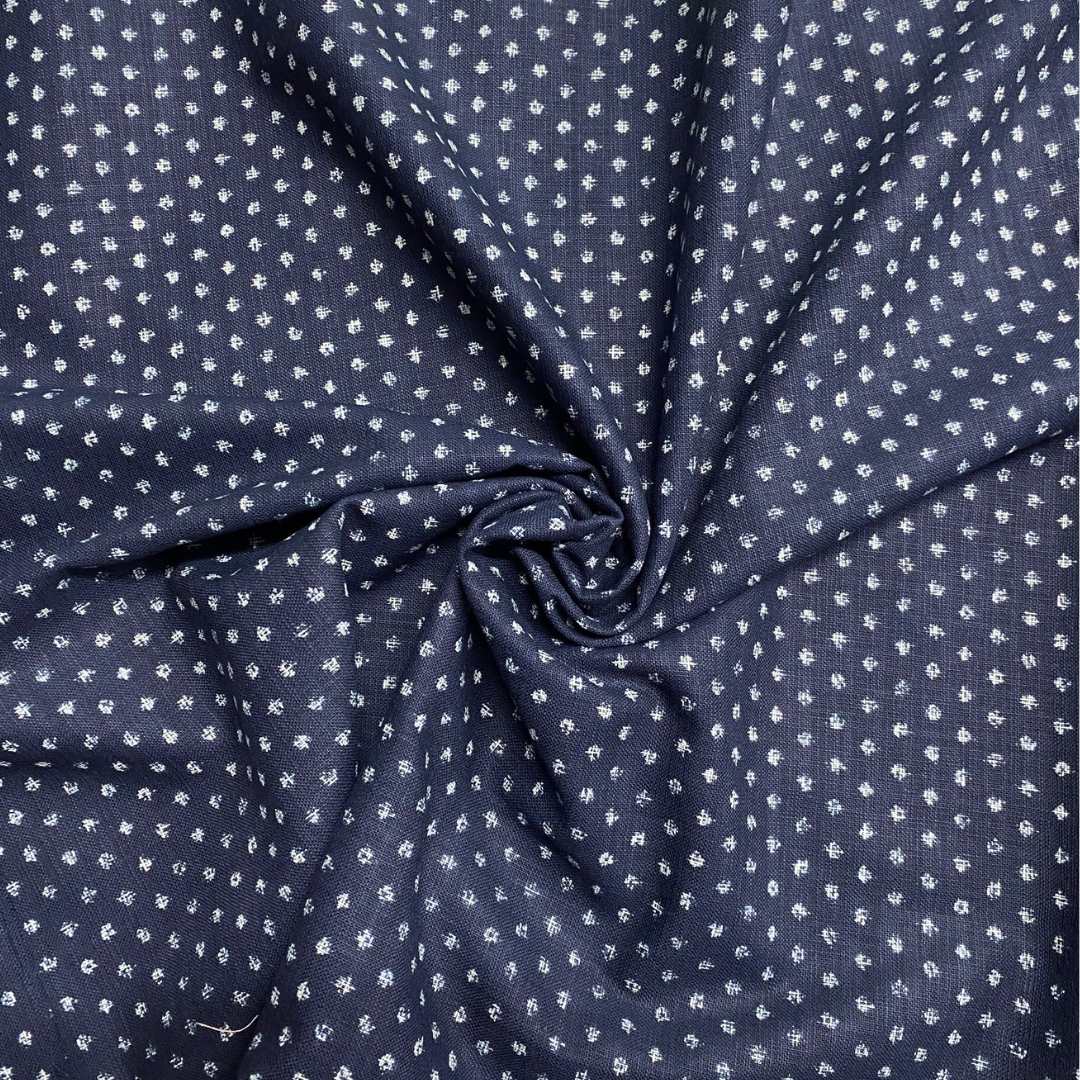 Splodges Indigo Cotton | Sevenberry Fabrics
