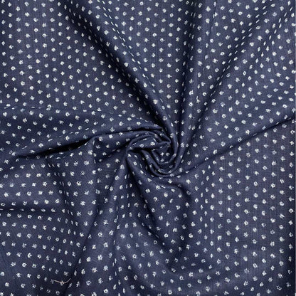 Splodges Indigo Cotton | Sevenberry Fabrics
