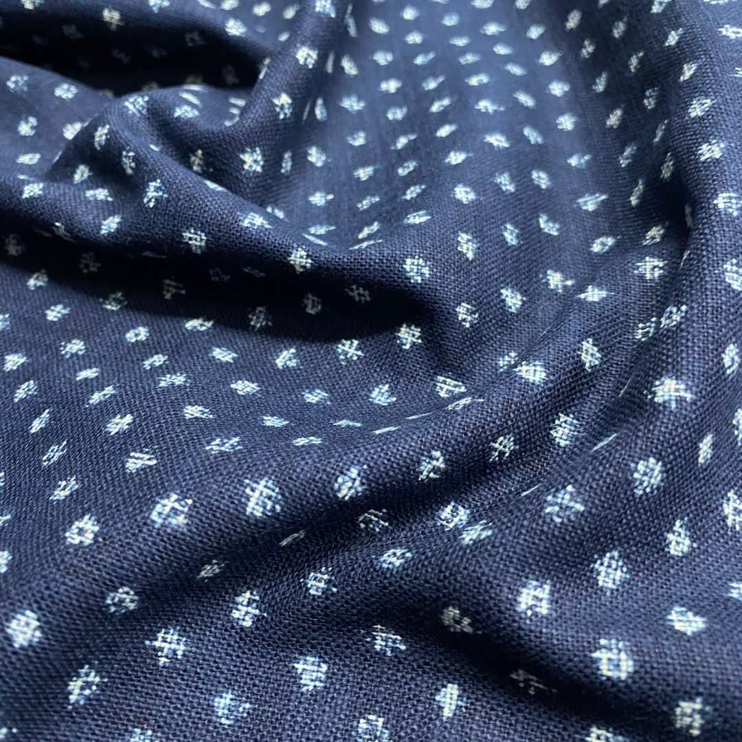 Splodges Indigo Cotton | Sevenberry Fabrics