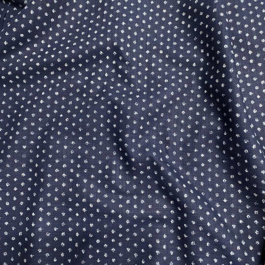 Splodges Indigo Cotton | Sevenberry Fabrics