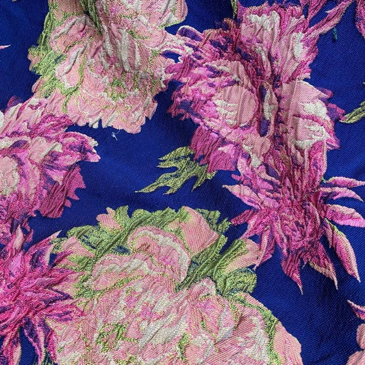 Blossom Thrill Stretch Brocade Fabric | 2 Colours
