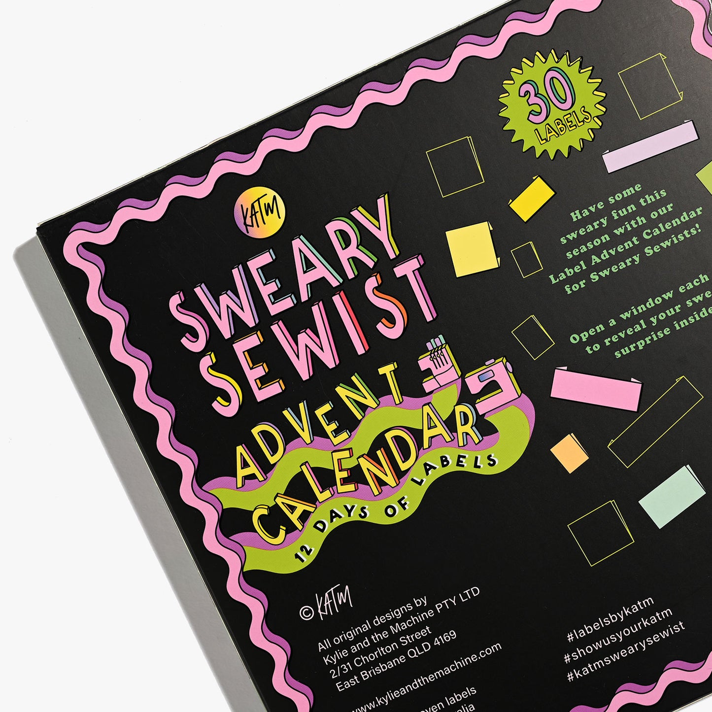 KATM Pre-Order: Sweary Sewist Advent Calendar | 12 Days of Labels