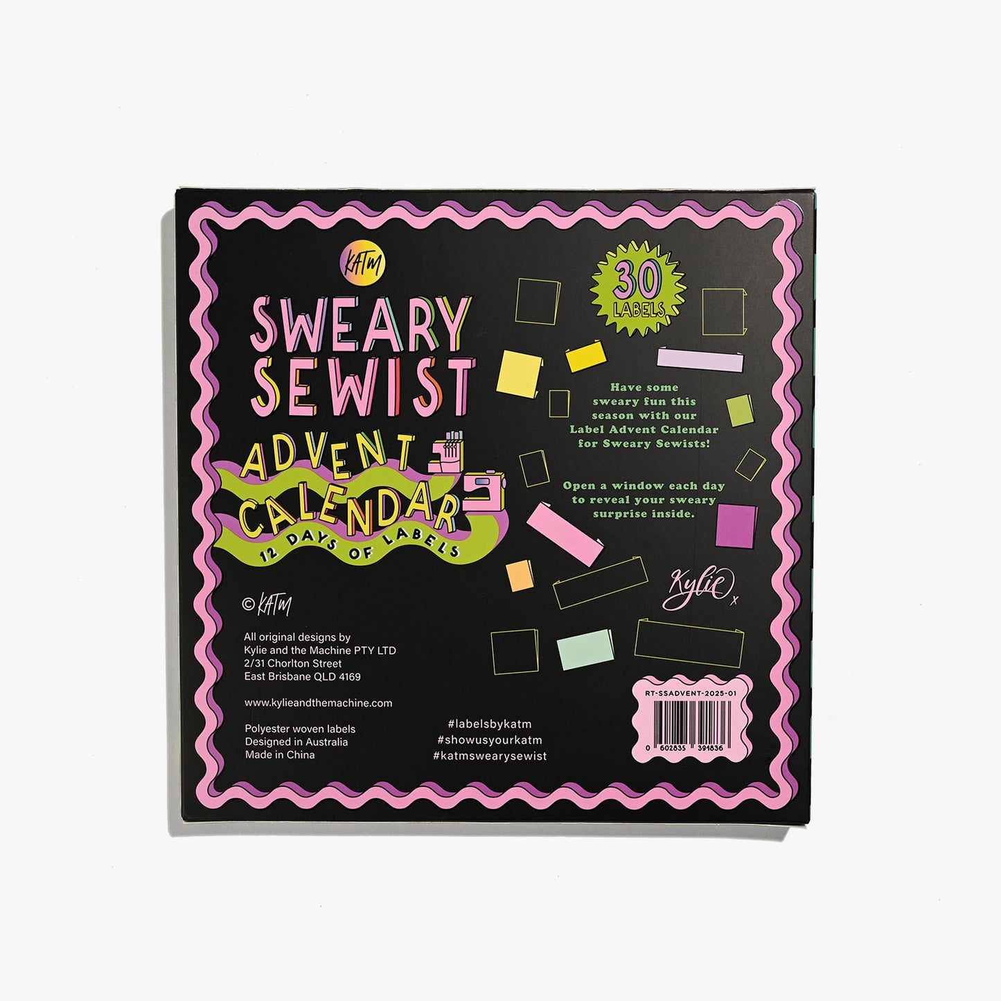 KATM Pre-Order: Sweary Sewist Advent Calendar | 12 Days of Labels