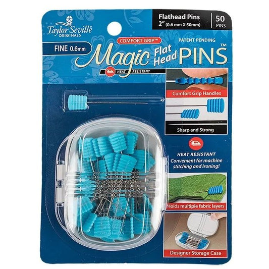 Taylor Seville Magic Pins | Flathead 0.5mm x 50mm | 50 Pins