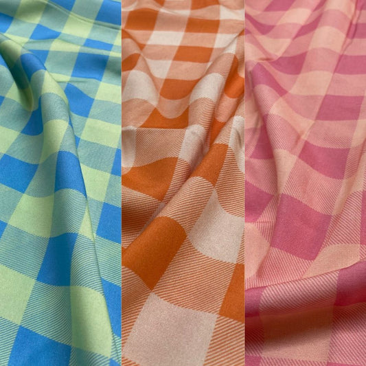 Two Colour Gingham | 3 colours |  The Crafty Pie