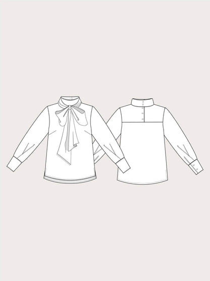 The Assembly Line | Tie Bow Blouse Paper Pattern