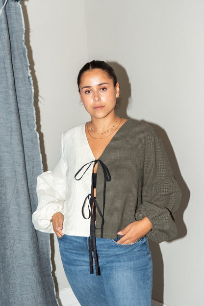 PUFF AND PENCIL | Tie Blouse and Lantern Sleeve PDF Pattern Bundle